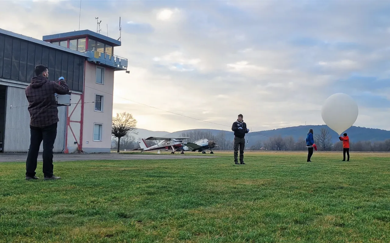 Launch preparations at Partizánske Airport