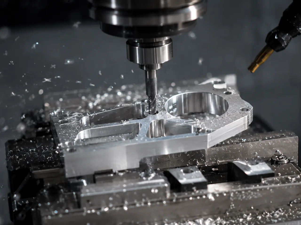 CNC milling a precision part